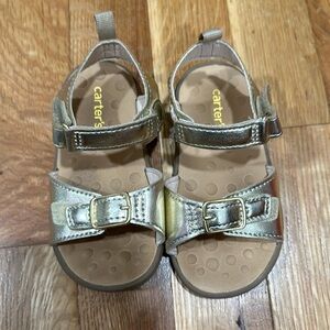 Carter’s Toddler Gold Sandals (Size 5.5c)